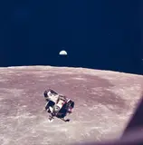 Nasa, Lunar module viewed from command and service modules, Apollo 11, 1969, Vintage chromogenic print on Kodak paper