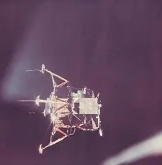 Lunar module viewed from the command and service modules, Apollo 11 by Nasa, 1969, Vintage chromogenic print on Kodak paper, sold May 2014