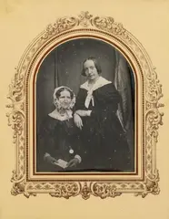 Carl Ferdinand Stelzner, Dorothea Margaretha Faulwasser (née Gravenhorst) and her daughter Emilie, c. 1845, Daguerreotype