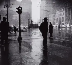 Arthur Leipzig, Rain, 1945, Gelatin silver print, printed later