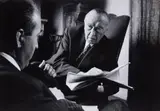 Will McBride, Konrad Adenauer, Cadenabbia, 1963, 2 vintage ferrotyped gelatin silver prints on Agfa paper