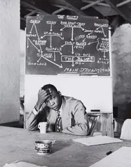 John Lee Hooker, Stockbridge by Clemens Kalischer, c. 1950, Gelatin silver print, printed later, sold May 2014
