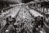 Churchgate Station, Bombay by Sebastião Salgado, 1995, Gelatin silver print, sold May 2014