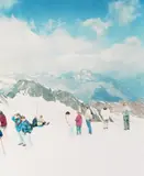 Walter Niedermayr, Pitztal Gletscher II (from the series: Reservate des Augenblicks), 1997, Photo work in 2 parts: chromogenic prints on Agfa-Professional paper. Each