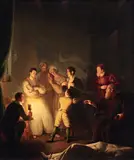 Petrus van Schendel, The Accusation, Oil on panel