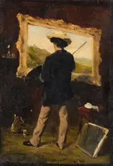 Attilio Simonetti, The Artist in his Studio, Oil on canvas