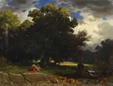 Robert Zünd, The Prodigal Son, Oil on canvas
