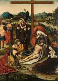 Jacob Cornelisz van Oostsanen, The Lamentation of Christ, Oil on panel (parquetted)