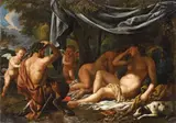 Johann Heiss, Pan defeaeted by Amor (Omnia vincit Amor), Oil on canvas