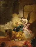 Januarius Zick, The Liberation of Saint Peter, Oil on canvas (relined)