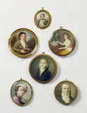 A presumably German portrait of a boy in the manner of Joseph Brecheisen. by German School, Enamel on copper in a gilt copper frame. The frame slightly distorted. H, sold May 2014