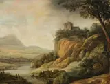 Antwerp School 1st half 17th century, River Landscape, Oil on panel (parquetted)