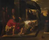 Michael Sweerts circle of, Noah's Drunkenness, Oil on canvas (relined)