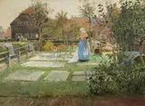 Hans Herrmann, The Dutch Bleaching Green, Oil on canvas