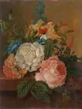 Georgius Jacobus Johannes van Os, Flower Still Life, Oil on panel