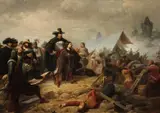 Christian Sell, A General on the Battlefield during the 30 Years' War, Oil on canvas