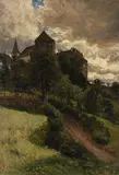 Fritz von Wille, View of Wildenburg Castle in the Eifel