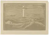 Edvard Munch, The Stump, 1897, Colour woodcut