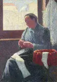 Léon Pourtau, Portrait de Madame Vallad, 1890, Oil