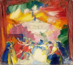 Vaszary János, Pompadour, c. 1926/27, Oil
