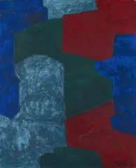 Composition abstraite by Serge Poliakoff, 1968, Öl auf Leinwand, offered Nov 2013