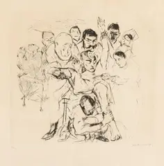 Kleine Operation by Max Beckmann, 1914, Etching, offered Nov 2013