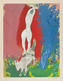 Marc Chagall, Femme de Cirque, 1959, Farbpochoir auf Arches-Velin