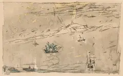 Enchanted Isles by Lyonel Feininger, 1946, Watercolour and pen and ink 31.4/, offered Nov 2013