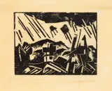 Lyonel Feininger, Gewitterbö, 1918, Woodcut