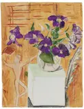 Erich Heckel, Stilleben mit Clematis