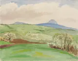 Schwäbische Landschaft II by Erich Heckel, 1944, Watercolour and pencil, offered Nov 2013