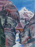 Franz Heckendorf, Blick auf das Matterhorn