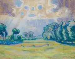 Franz Maria Jansen, Landschaft, ca. 1909/1910, Pastel