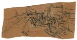Frankfurter Westhafen by Ernst Ludwig Kirchner, 1916, Pen and ink over a pencil sketch 12.2/, offered Nov 2013