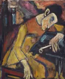 Paul Kother, Bajazzo, c. 1912, Oil