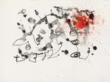 Série II, rouge by Joan Miró, 1961, Colour lithograph, offered Nov 2013