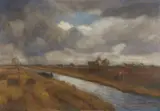 Moorlandschaft by Otto Modersohn, 1938, Oil 70/, offered Nov 2013