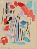 Farbkomposition by Gabriele Münter, 1959, Oil, offered Nov 2013