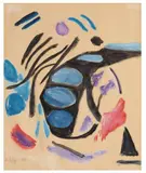 Farbkomposition by Gabriele Münter, 1959, Oil, offered Nov 2013