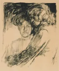 Junge Mädchen by Emil Nolde, 1907, Lithograph on smooth, firm paper, offered Nov 2013