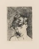 Pablo Picasso, Tête de Femme: Madeleine, 1905, Etching