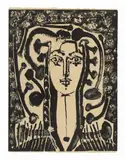 Buste Modern Style by Pablo Picasso, 1949, Lithograph, offered Nov 2013
