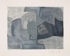Composition grise by Serge Poliakoff, 1966, Colour lithograph, offered Nov 2013