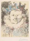 Pablo Picasso, Tête de Buffon, Colour lithograph on wove paper with watermark "BFK Rives"