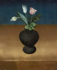 Blumenstilleben by Anton Räderscheidt, 1926, Oil, offered Nov 2013