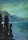 Lesser Ury, Gewitterstimmung am Gardasee