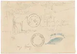 Untitled by Joseph Beuys, Ca. 1979, Pencil and stamp on centrical folded paper, sold Nov 2013