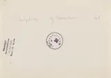 Untitled by Joseph Beuys, 1966, Pencil and stamp on paper, sold Nov 2013