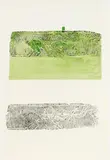 Planting a coco-nut by Joseph Beuys, 1980, woodcut and watercolour on laid paper and woodcut on laid paper. each, sold Nov 2013