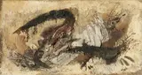 Bram Bogart, Fulmination, 1955, Oil on burlap
